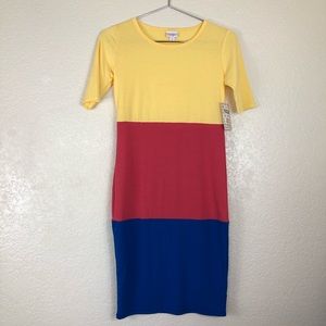 LuLaRoe Color Block Julia Dress